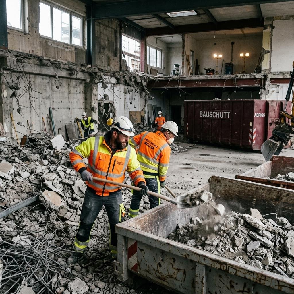 Abrissarbeiten Berlin – Innenwände werden abgebrochen