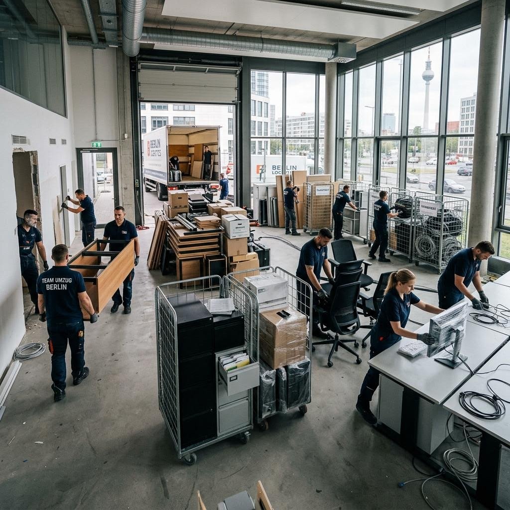 Leeres Büro nach professioneller Auflösung in Berlin