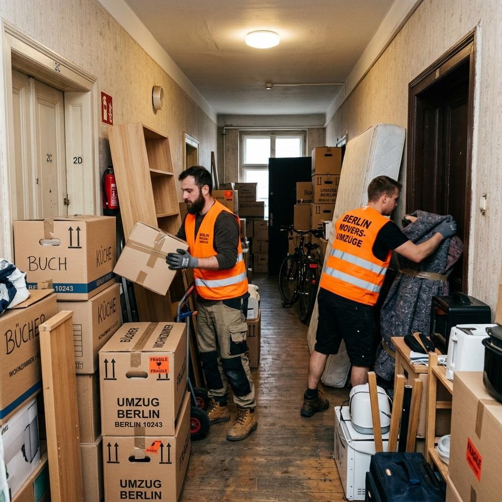 Sortierter Hausrat bei Wohnungsauflösung in Berlin